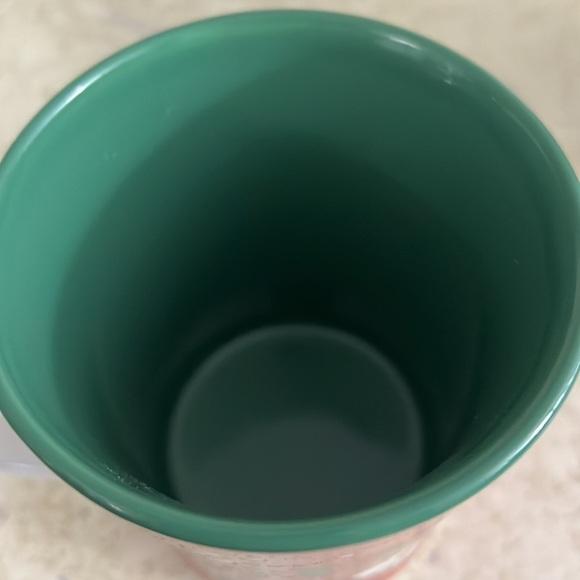 Peanuts Be Jolly Red Coffee Mug Cup Snoopy by Gibson Green Mug - Picture 4 of 6